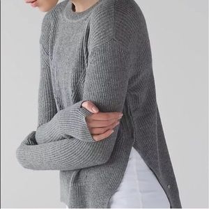 lululemon yin to you grey sweater